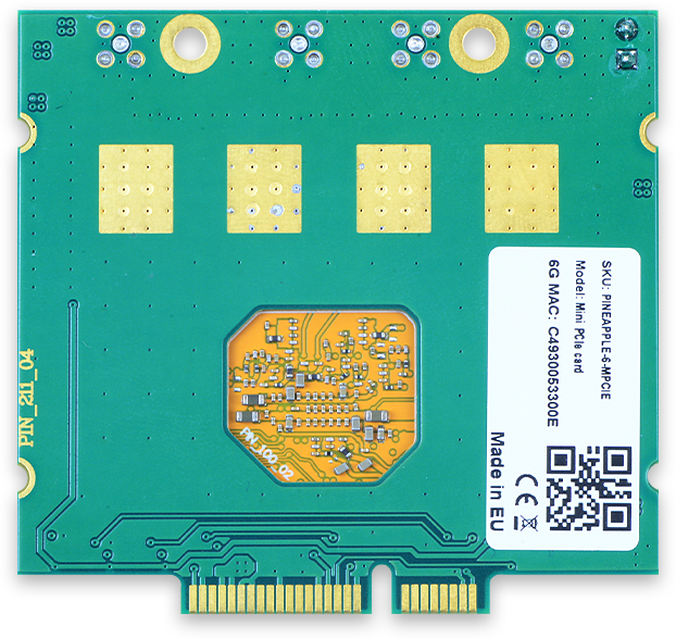 Pineapple 6 MPCIE back